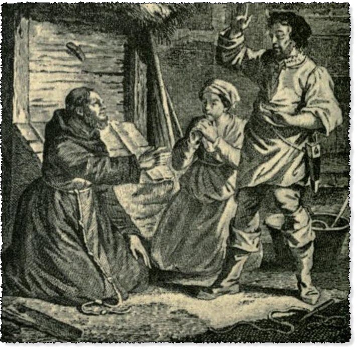 the Grey Friar Imploring The Butcher to Spare his Life