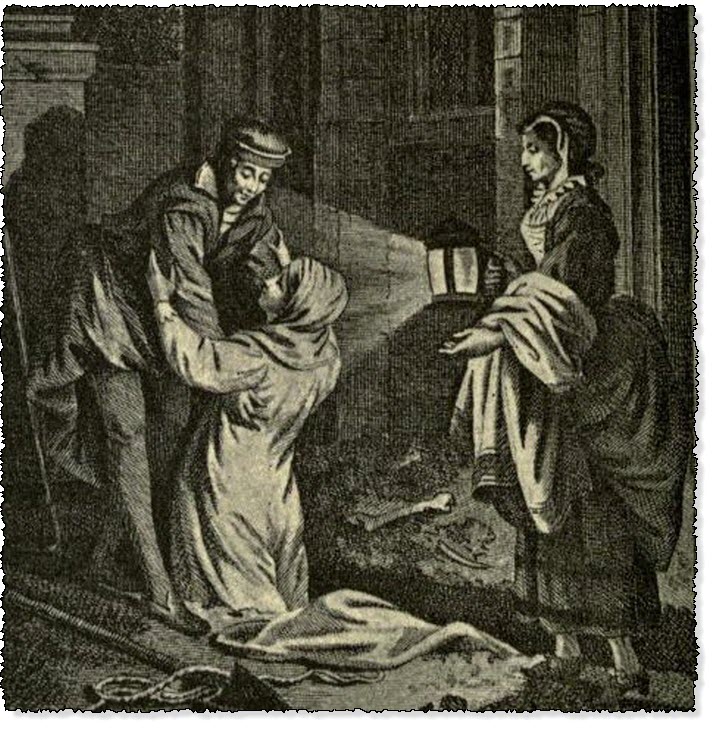 The Chanter of Blois Delivering his Mistress from The Grave